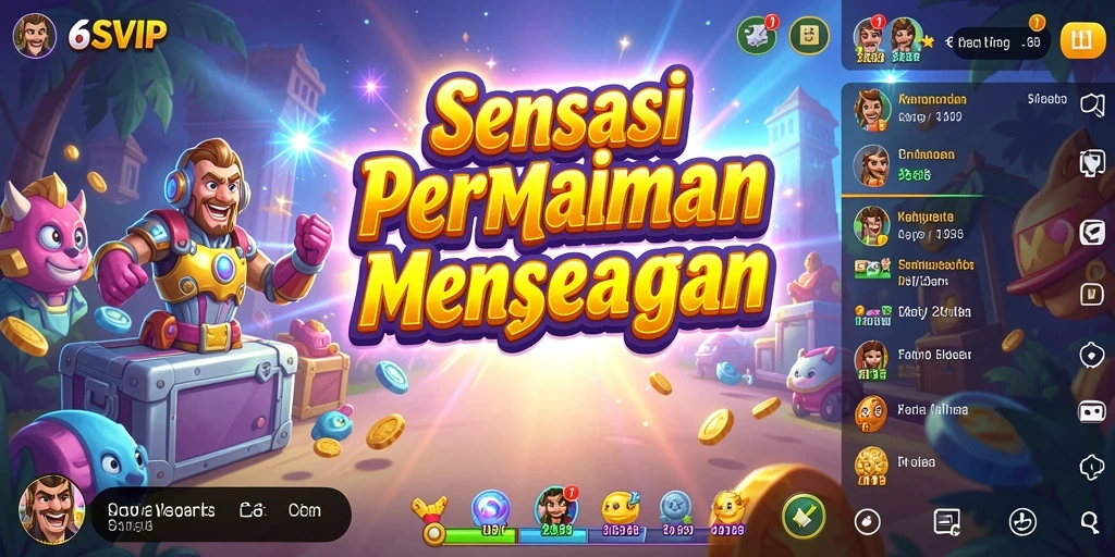 Tampilan gameplay menarik dari 6SVIP dengan berbagai tantangan arcade.