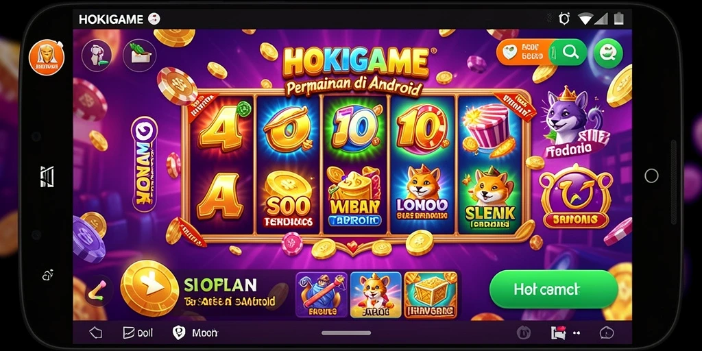 Tampilan gameplay Slot HOKIGAME yang menarik dan penuh warna.
