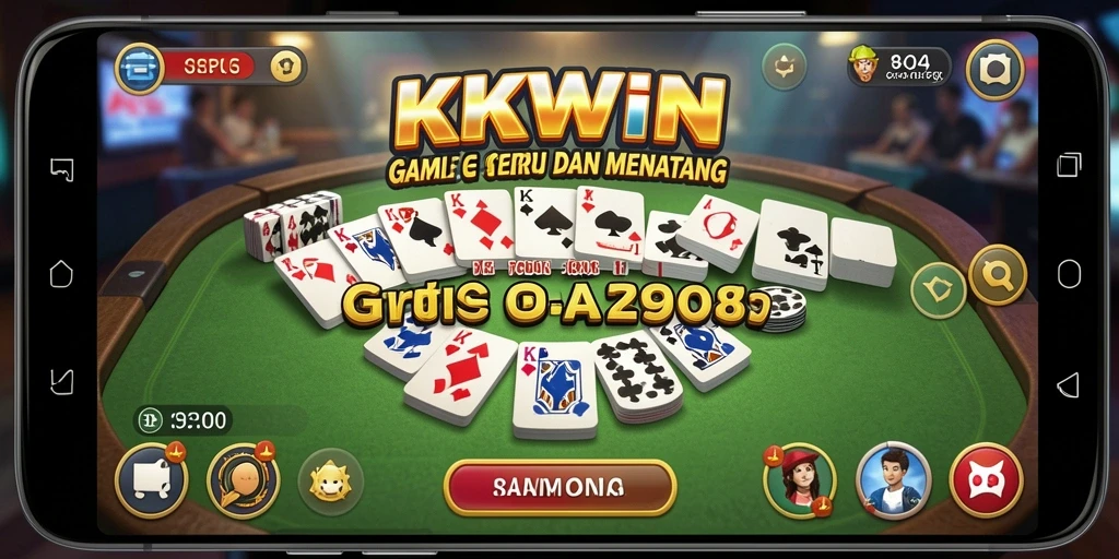 Tampilan gameplay KKWIN menunjukkan keseruan bermain Gaple.
