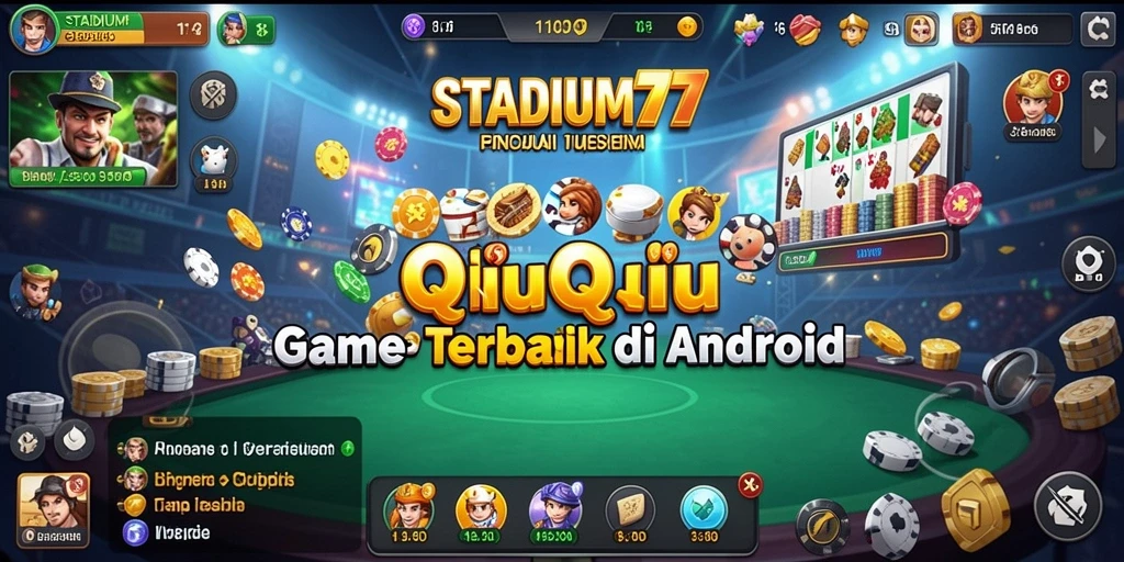 Screenshot gameplay QiuQiu STADIUM77 yang penuh aksi.