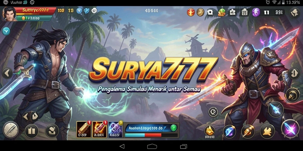 Tangkapan layar gameplay SURYA777 yang menunjukkan simulasi seru.